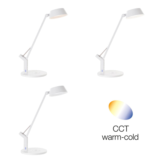 Kaila LED-skrivebordslampe, hvit