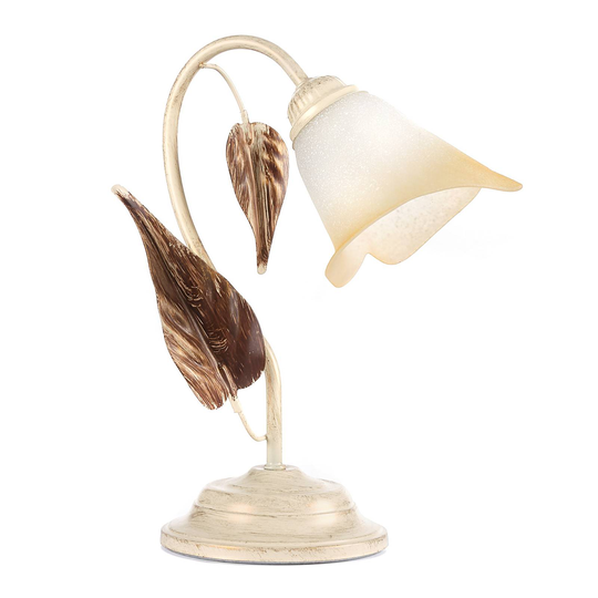 Bordlampe Vanda 1 lyskilde, elfenbein