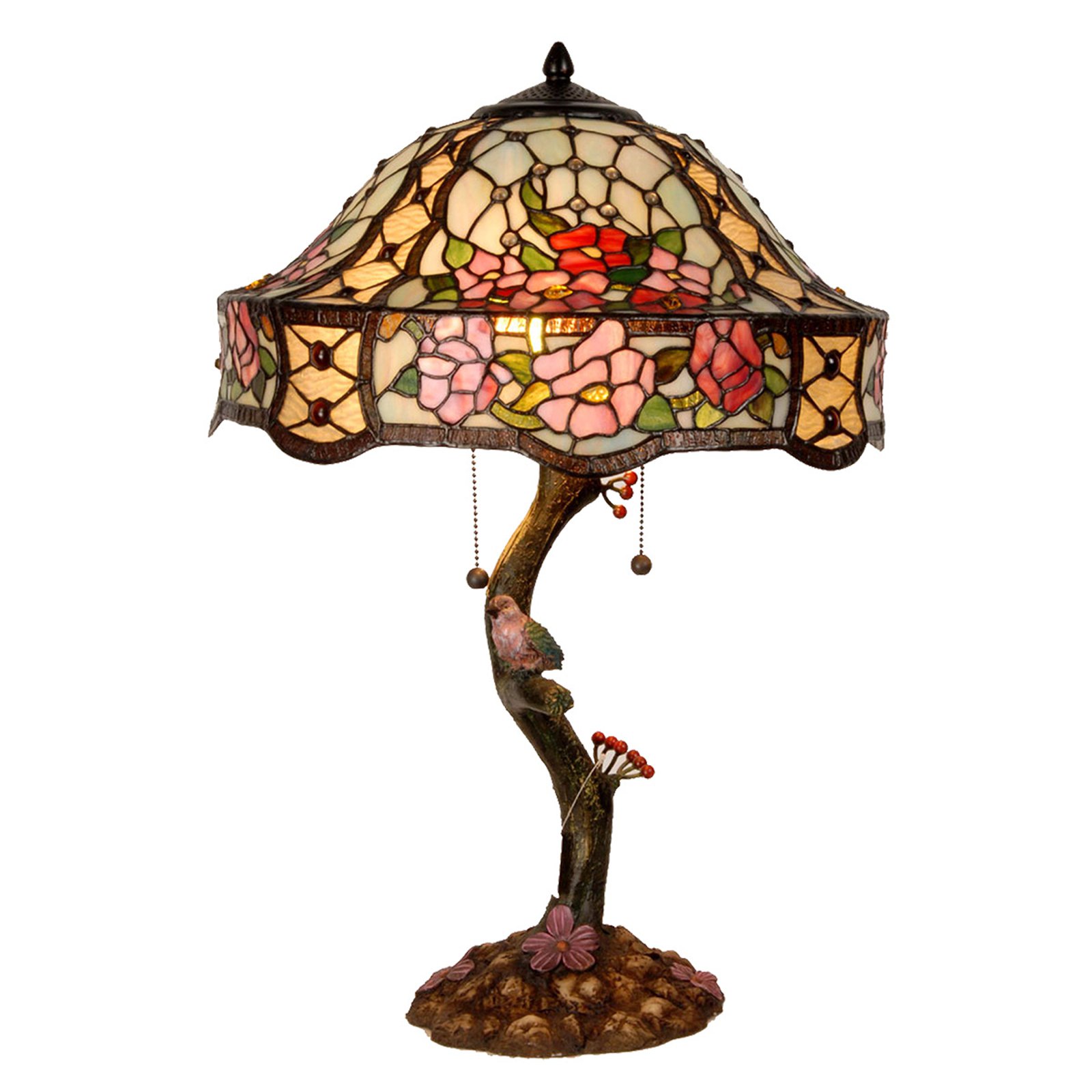 Rikt dekorert bordlampe Claire