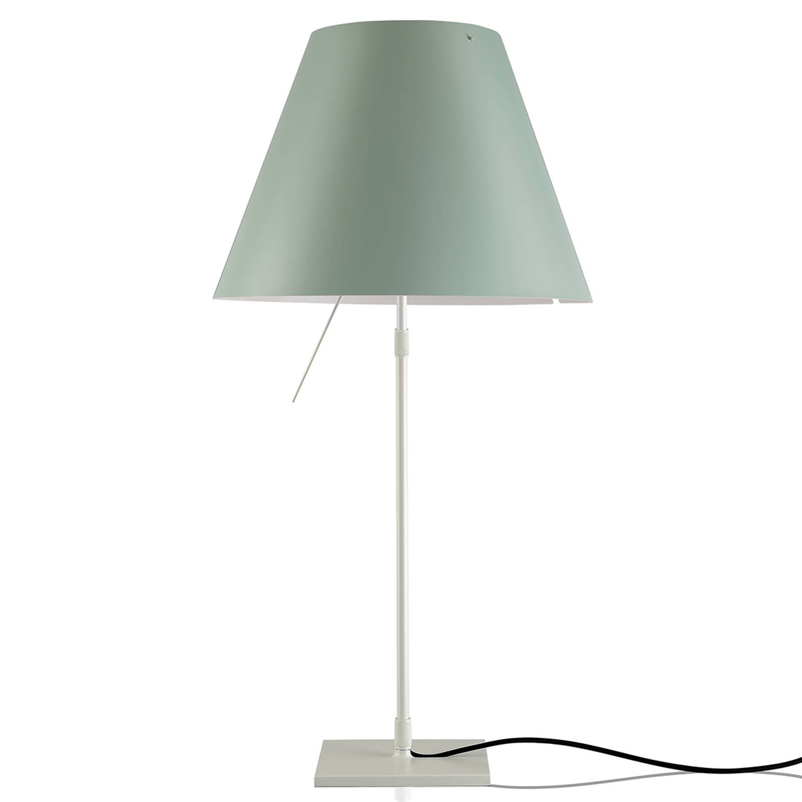 Grønn LED bordlampe Costanza - justerbar i høyden