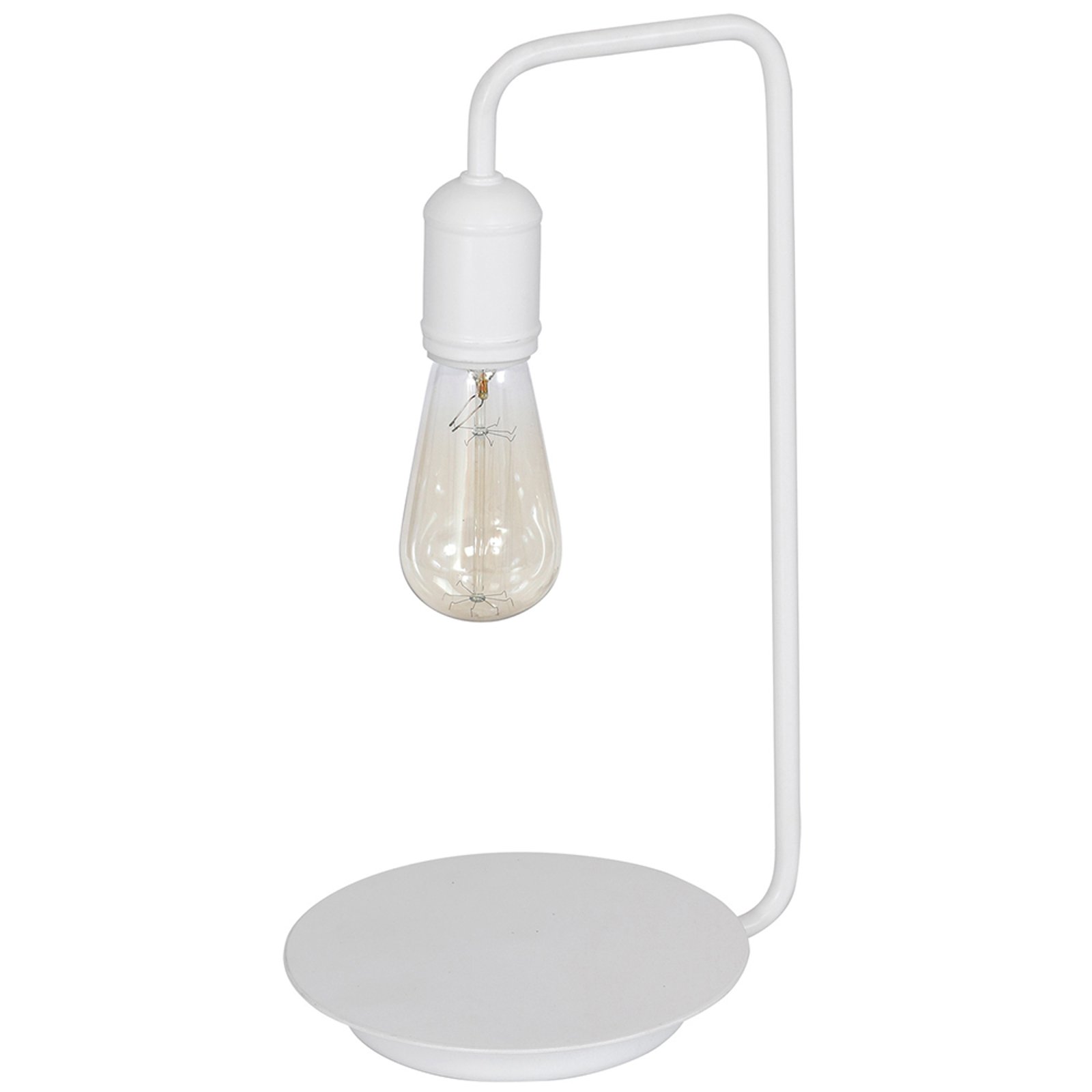 8983 bordlampe med åpen fatning, hvit