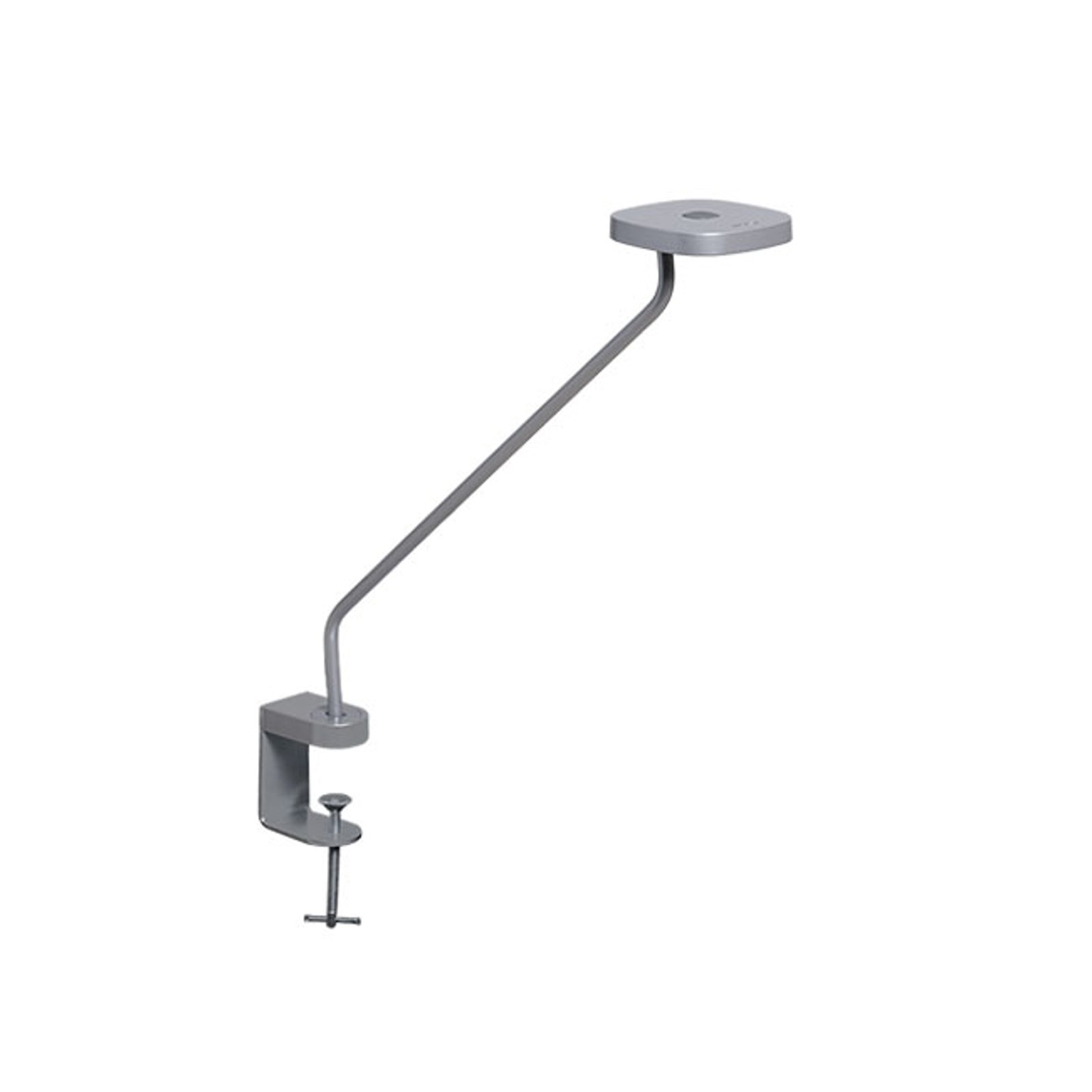 Trace LED-lampe f. arbeidsplass, klemme, alum.grå