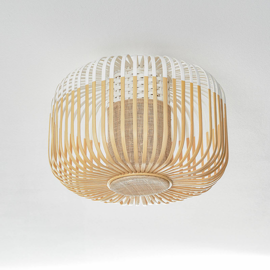 Forestier Bamboo Light S taklampe, 35 cm, hvit