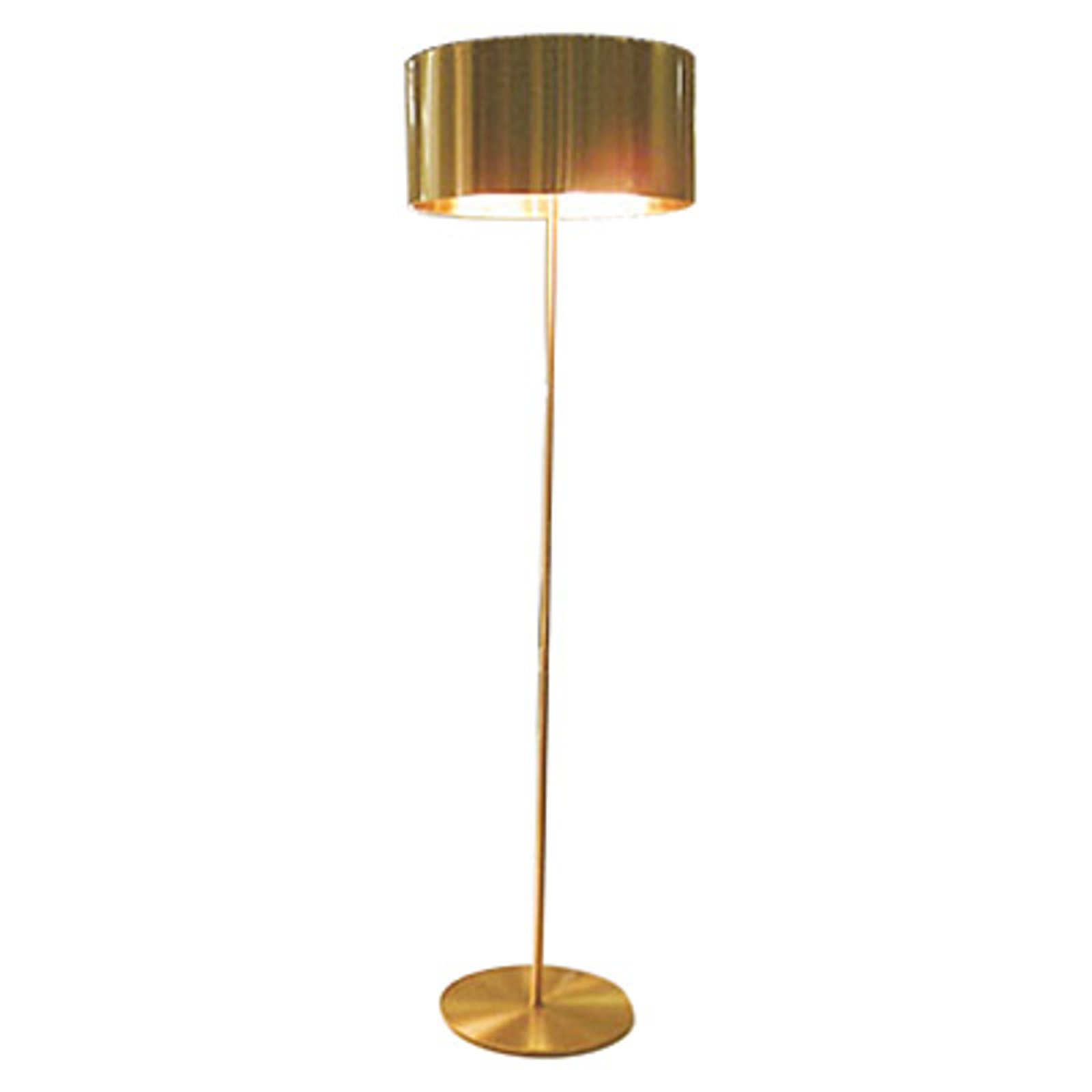 Oluce Switch - gyllen designergulvlampe