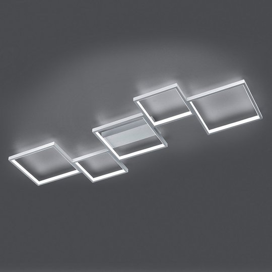 LED-taklampe Sorrento 120x48cm, alu børstet