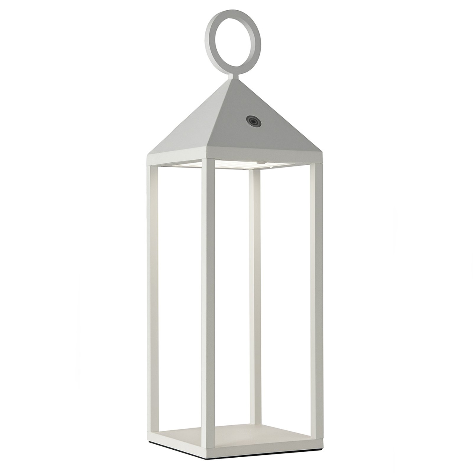 Utendørs LED-bordlampe Cargo, hvit, høyde 47 cm