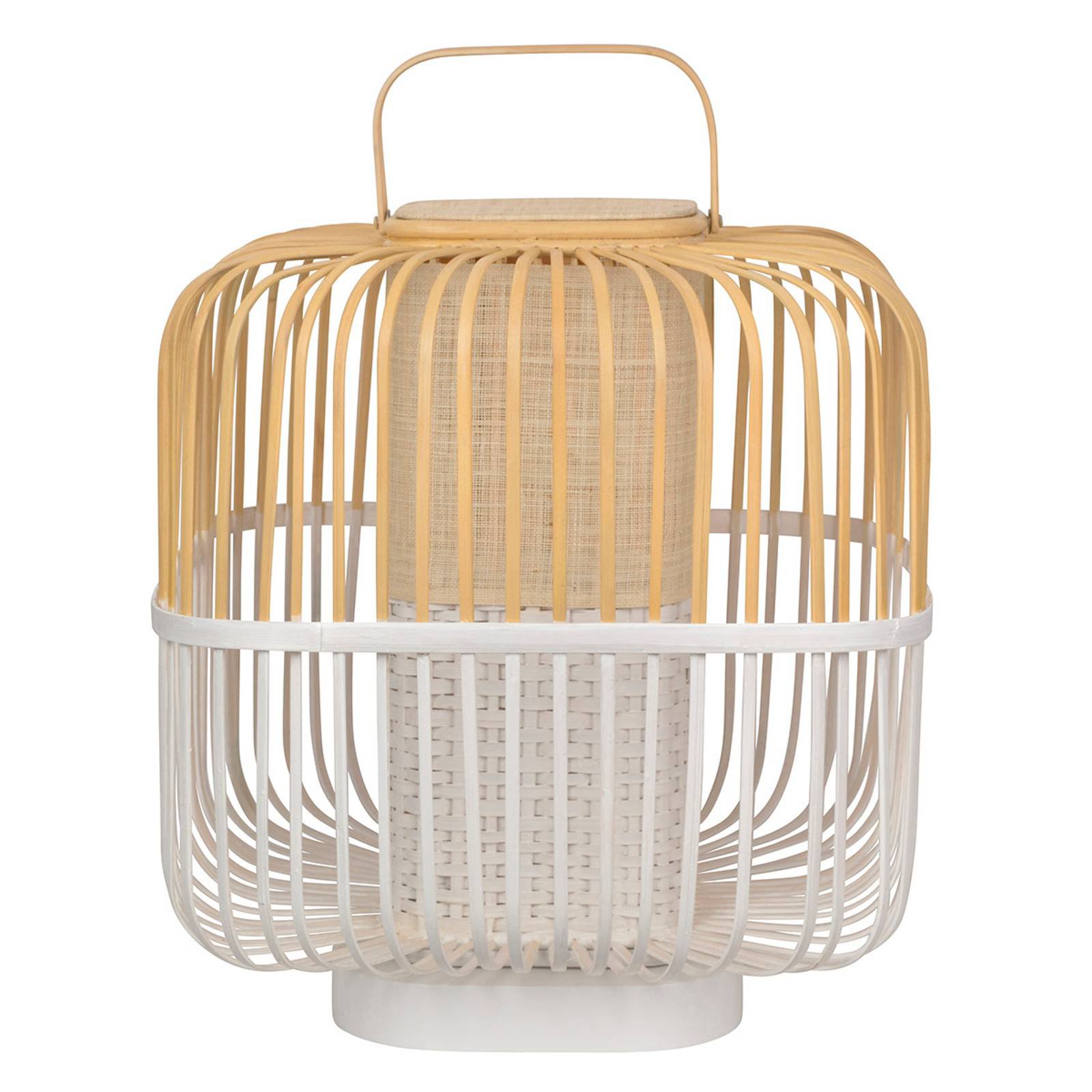 Forestier Bamboo Square M bordlampe i hvit