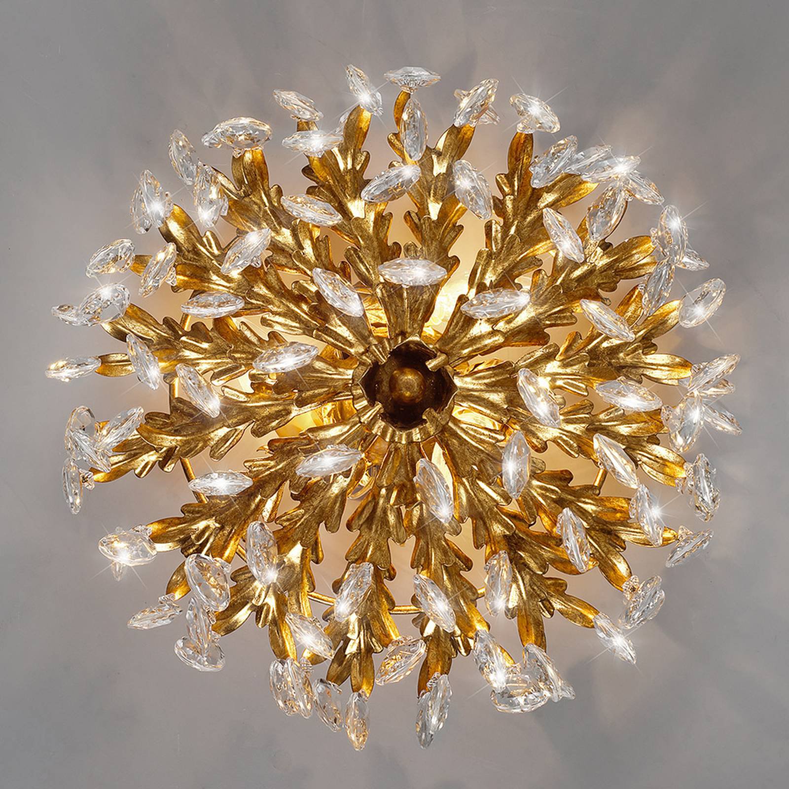 Praktfull taklampe Guel i krystall