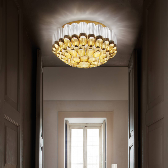 Slamp Odeon Ceiling taklampe, gull, Ø 65 cm