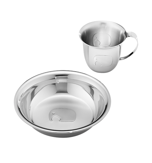 Georg Jensen Elephant Elefant Barnekopp & Tallerken