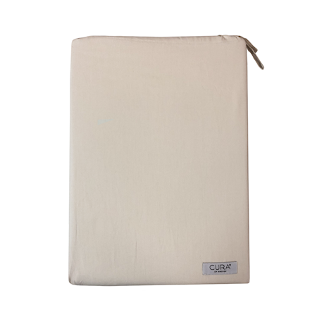CURA Bomull Dynetrekksett Beige 150 x 210 cm