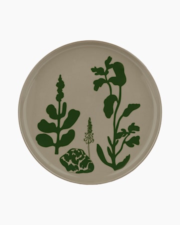 Oiva / Elokuun Varjot tallerken 20 cm Terra/grønn