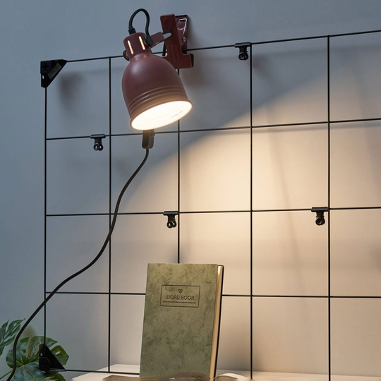 Pauleen Clip of Glow klemmelampe med metallskjerm