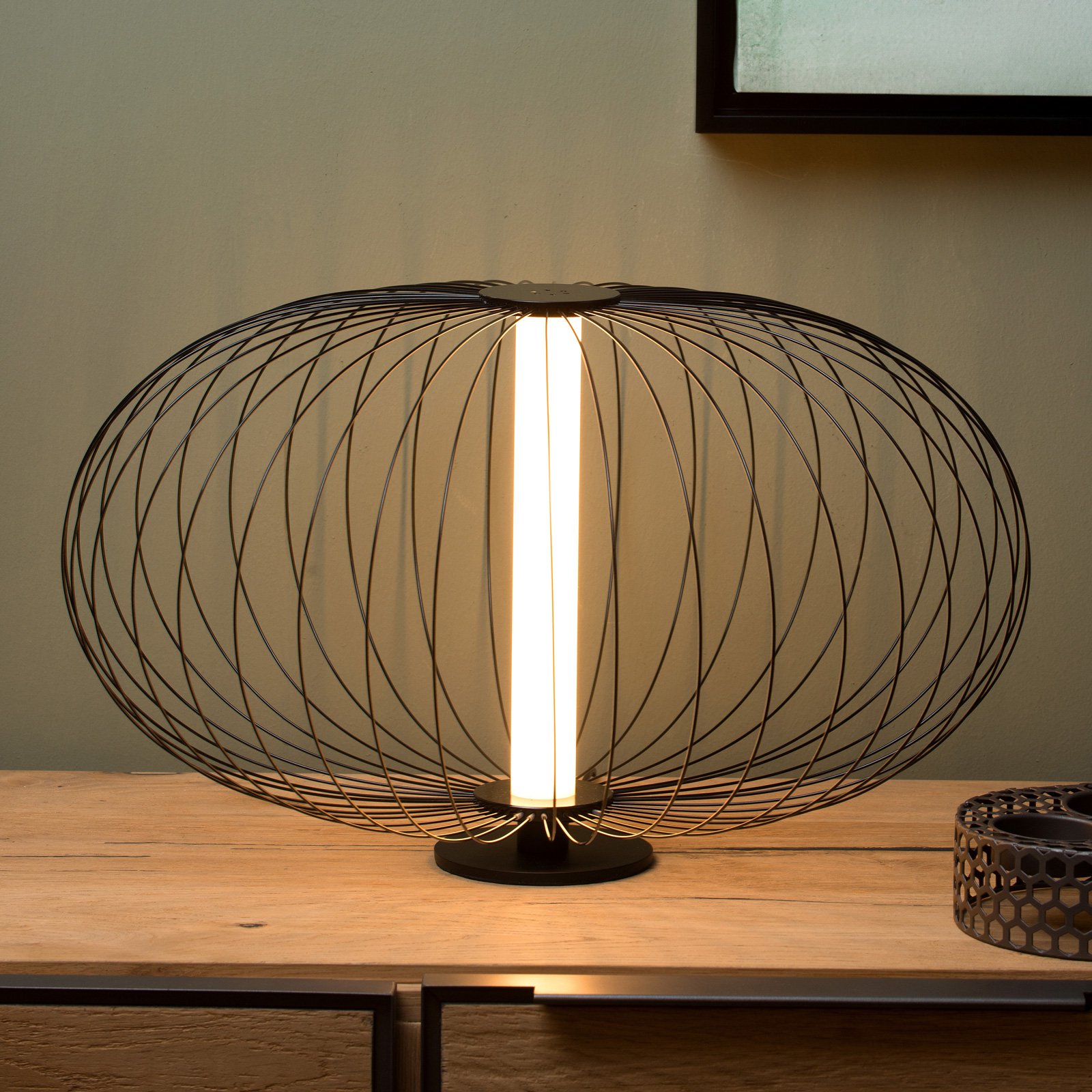 Carbony LED-bordlampe svart