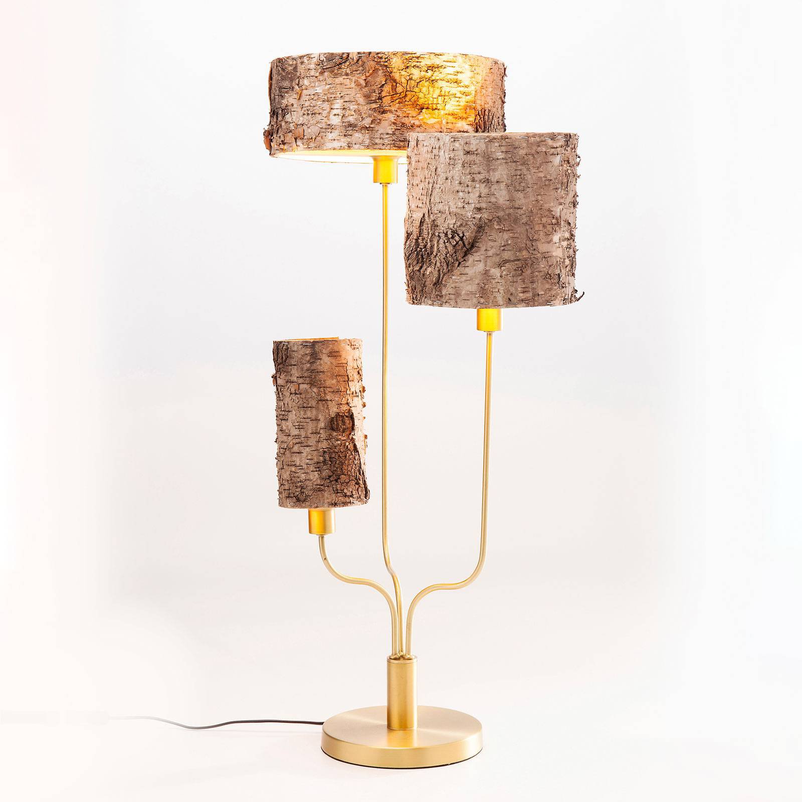 KARE Corteccia bordlampe med bjørkenever