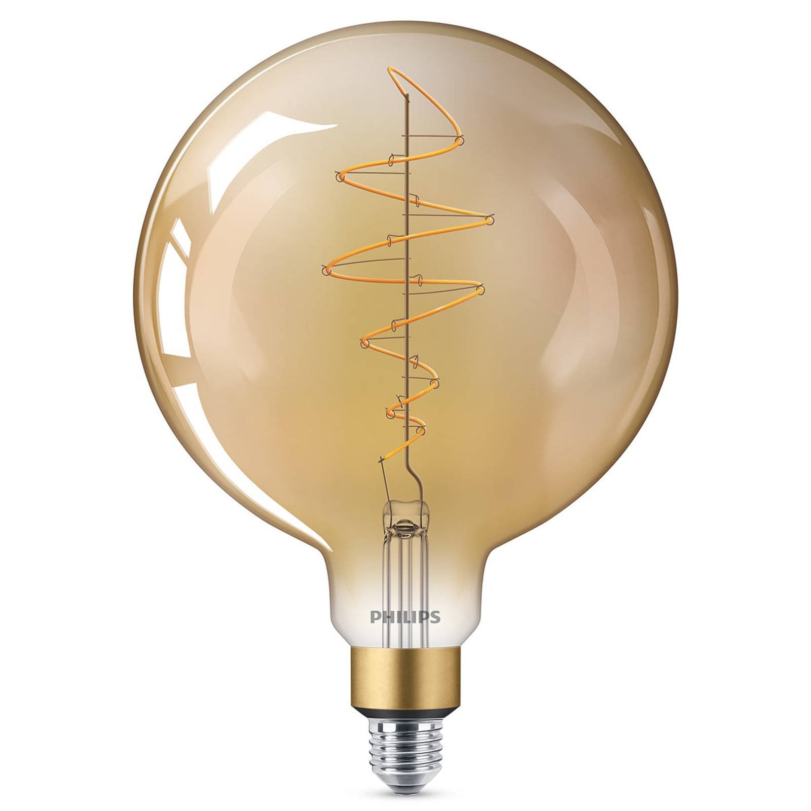 Philips E27 Giant LED-globepære 6,5W gold dimbar