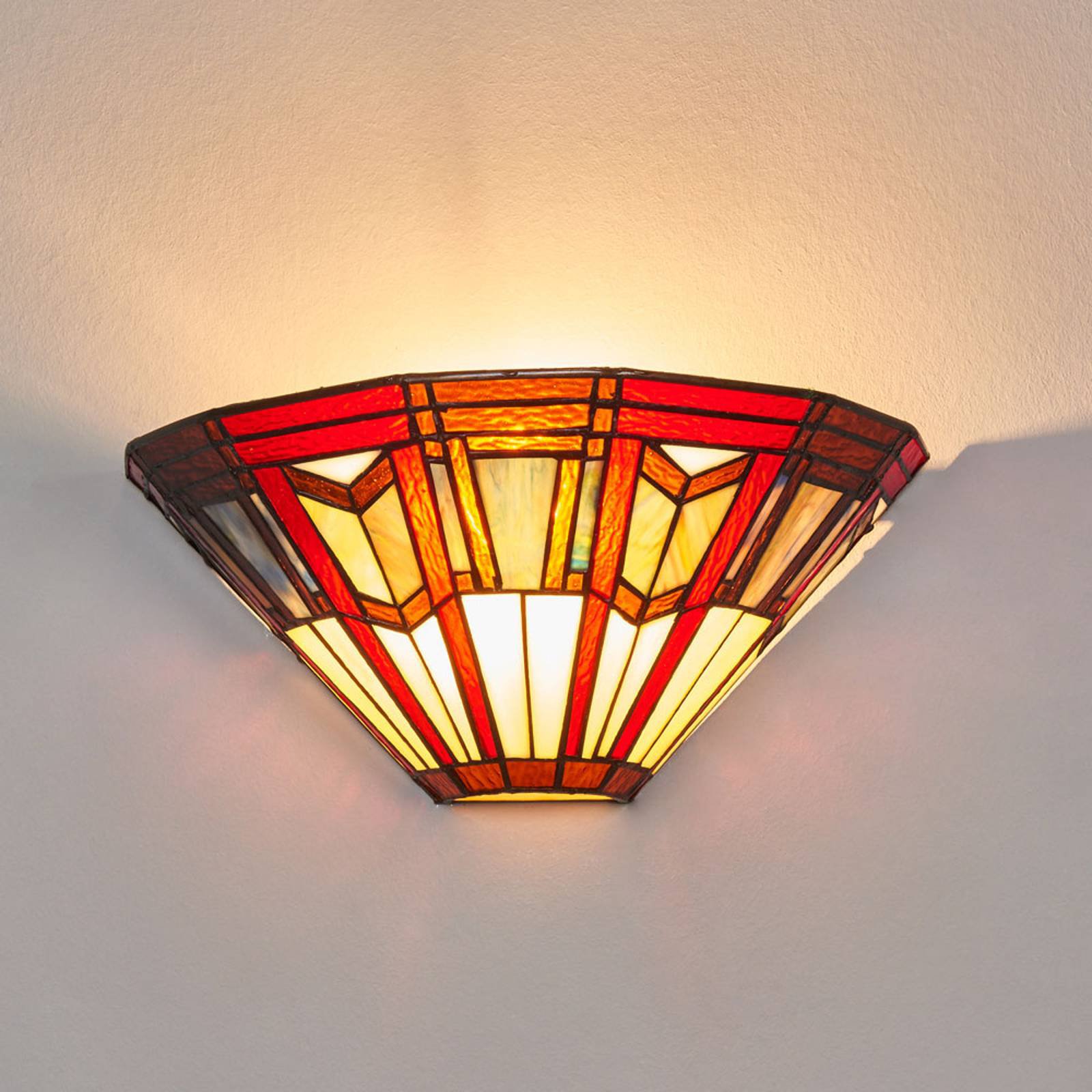 LILLIE vegglampe i Tiffany-stil