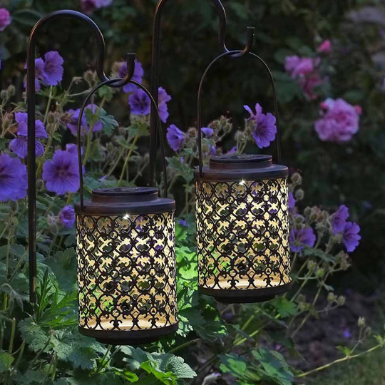 LED-solcellelampe med jordspyd Riad 2 stk