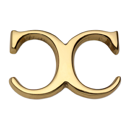 Knopp Monogram Messing