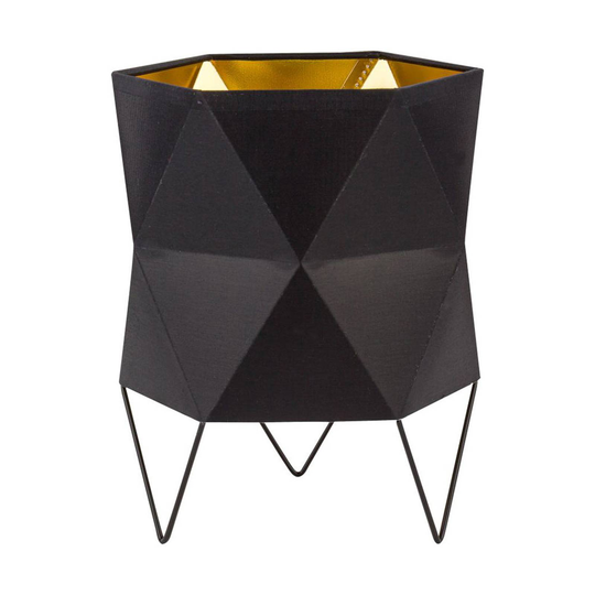Siro bordlampe svart/gull