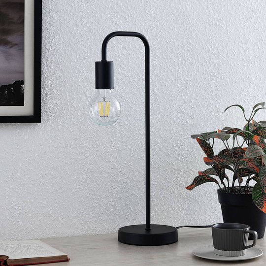 Lindby Erivana bordlampe, svart