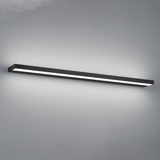Helestra Slate LED-vegglampe, matt svart, 90 cm