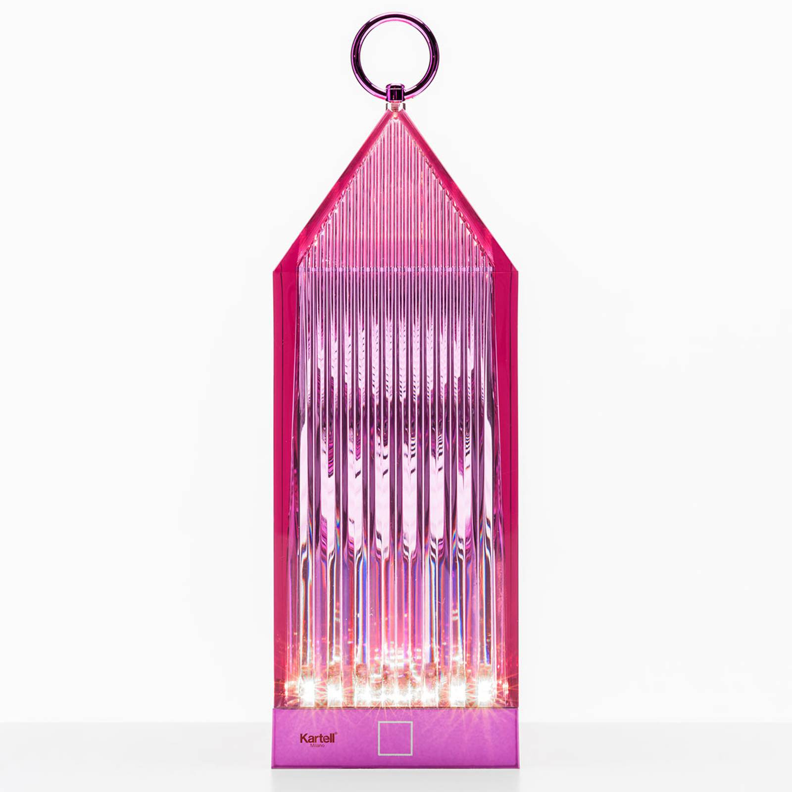 Kartell Lantern LED-bordlampe, lillafarget IP54