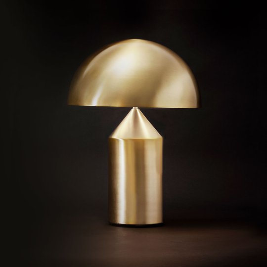 Oluce Atollo - stilig designer-bordlampe, gull