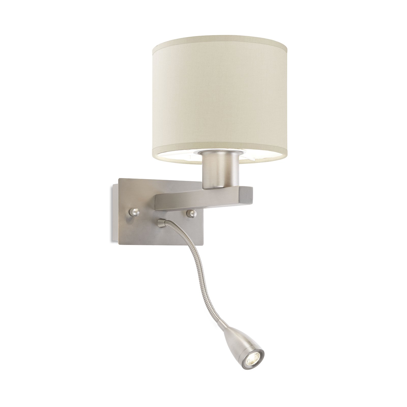 LEDS-C4 Torino vegglampe, skjerm sand Ø 14 cm