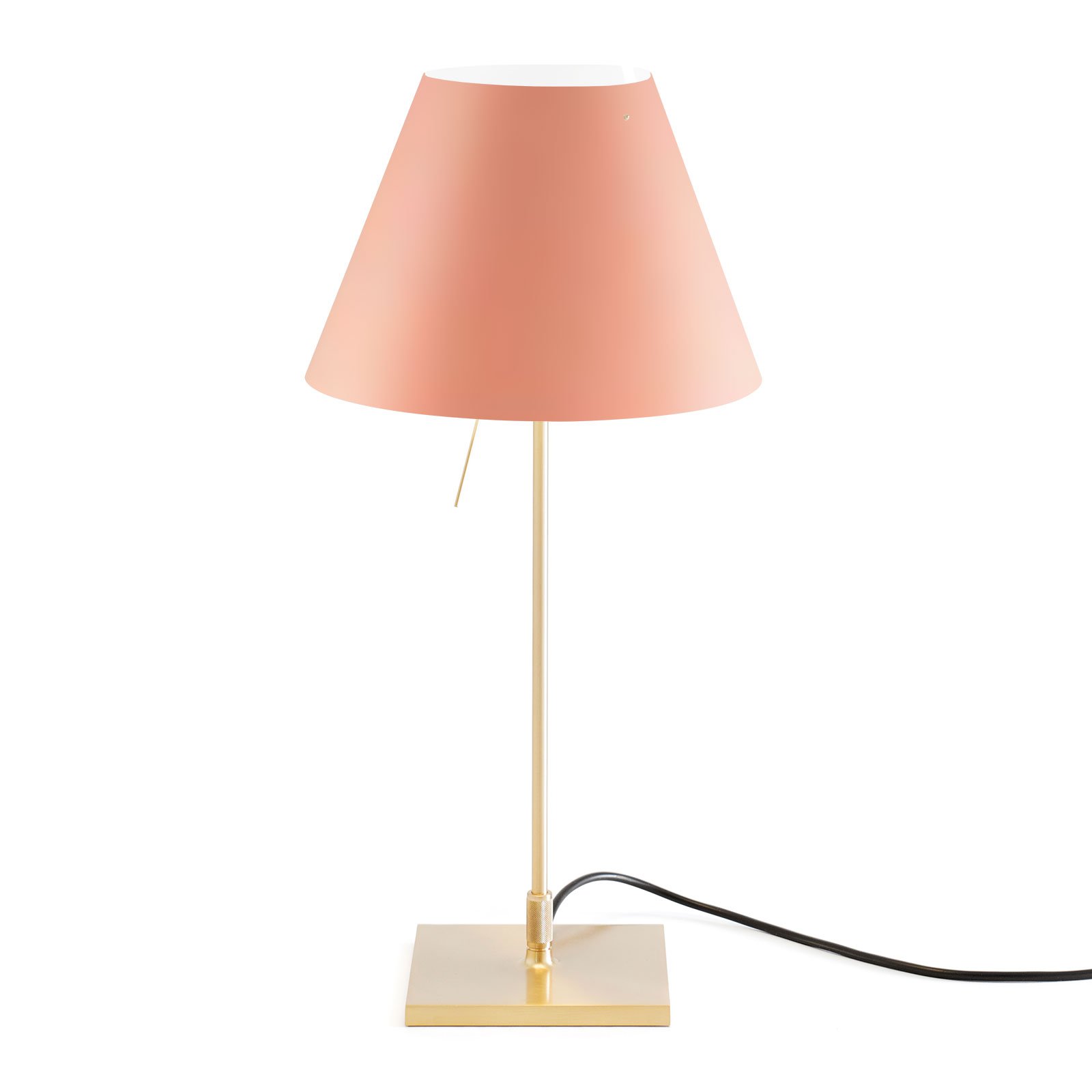 Luceplan Costanzina bordlampe messing rosa