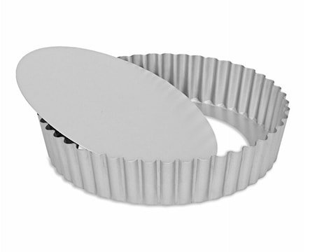 Silvertop paiform høy Sølvfarget Ø25 cm H5,5cm Patisse