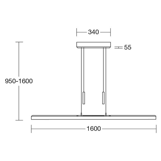 HerzBlut Leonora hengelampe up&down 160 cm natur