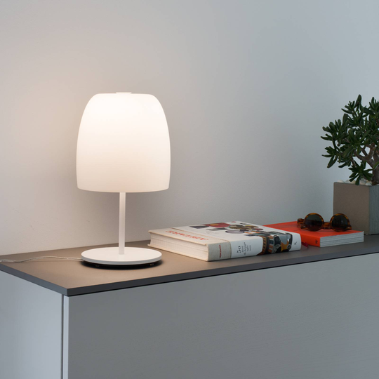 Prandina Notte T1 bordlampe, hvit