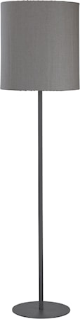 Agnar gulvlampe utendørs 156 cm, brun/grå
