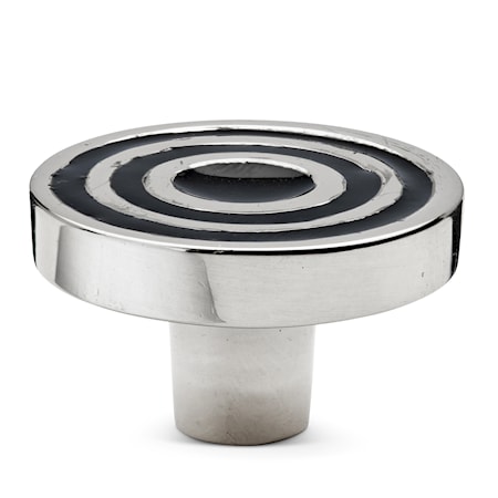 Circular Knopp Förnicklad Mässing