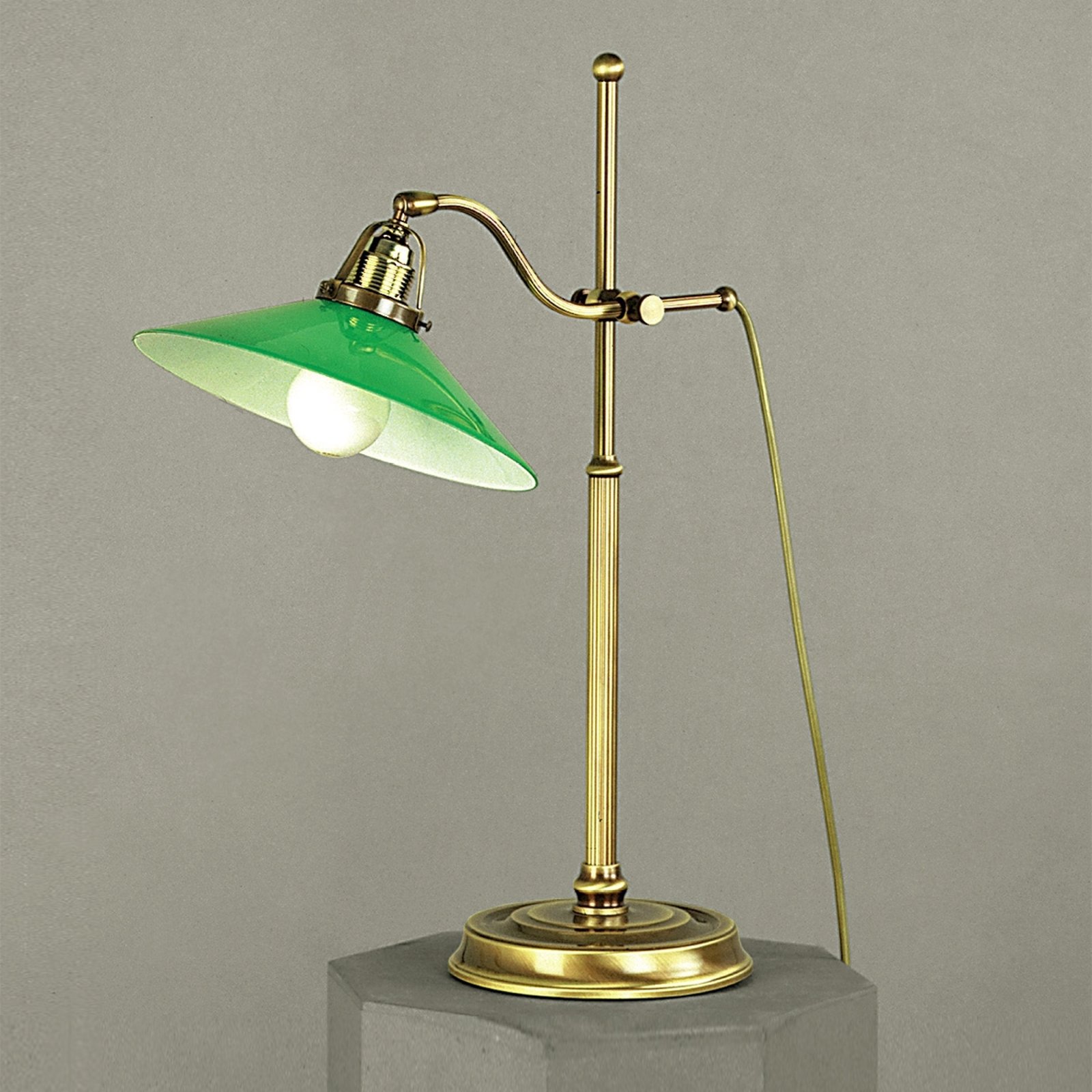 Grønn VERDINA bordlampe med patina
