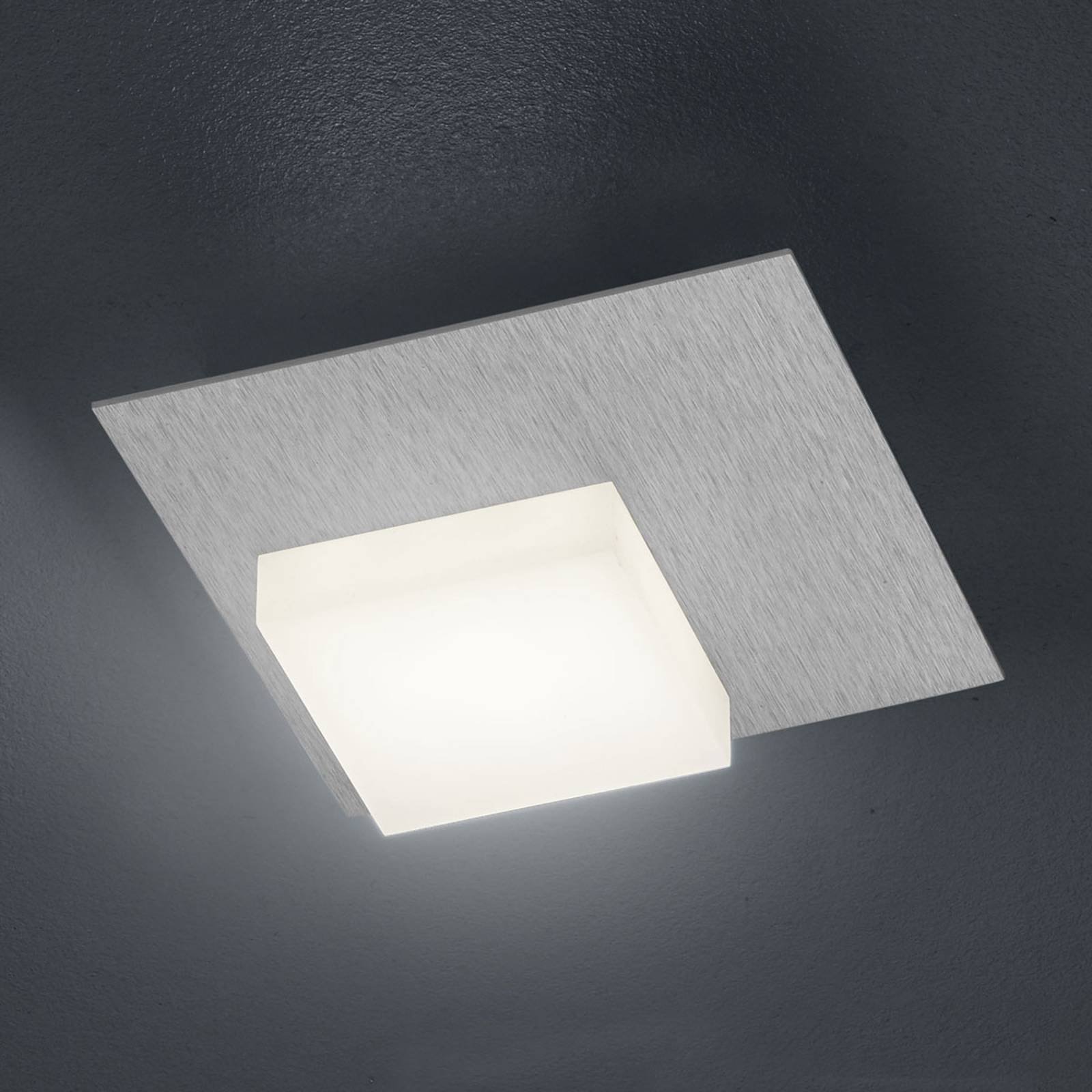 BANKAMP Cube LED-taklampe 8W, sølv