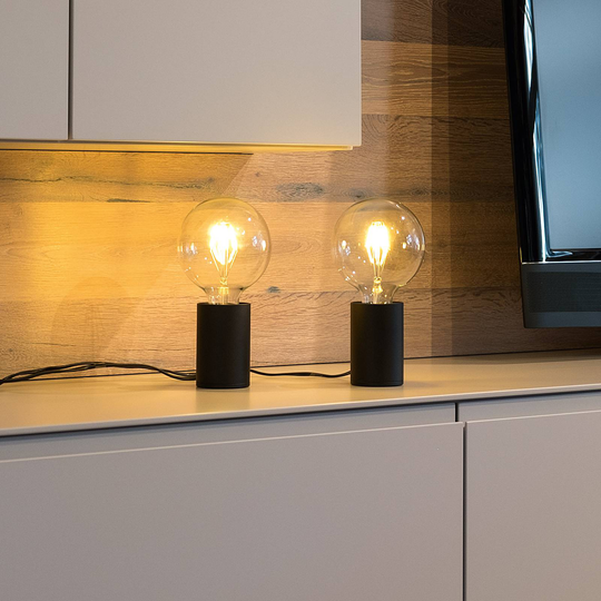 Egger Soho bordlampe, svart