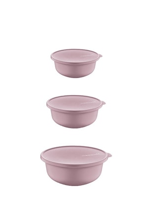 Boller med lokk 3-pakning Rosa