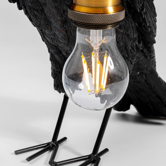 KARE Animal Crow bordlampe i form av en kråke