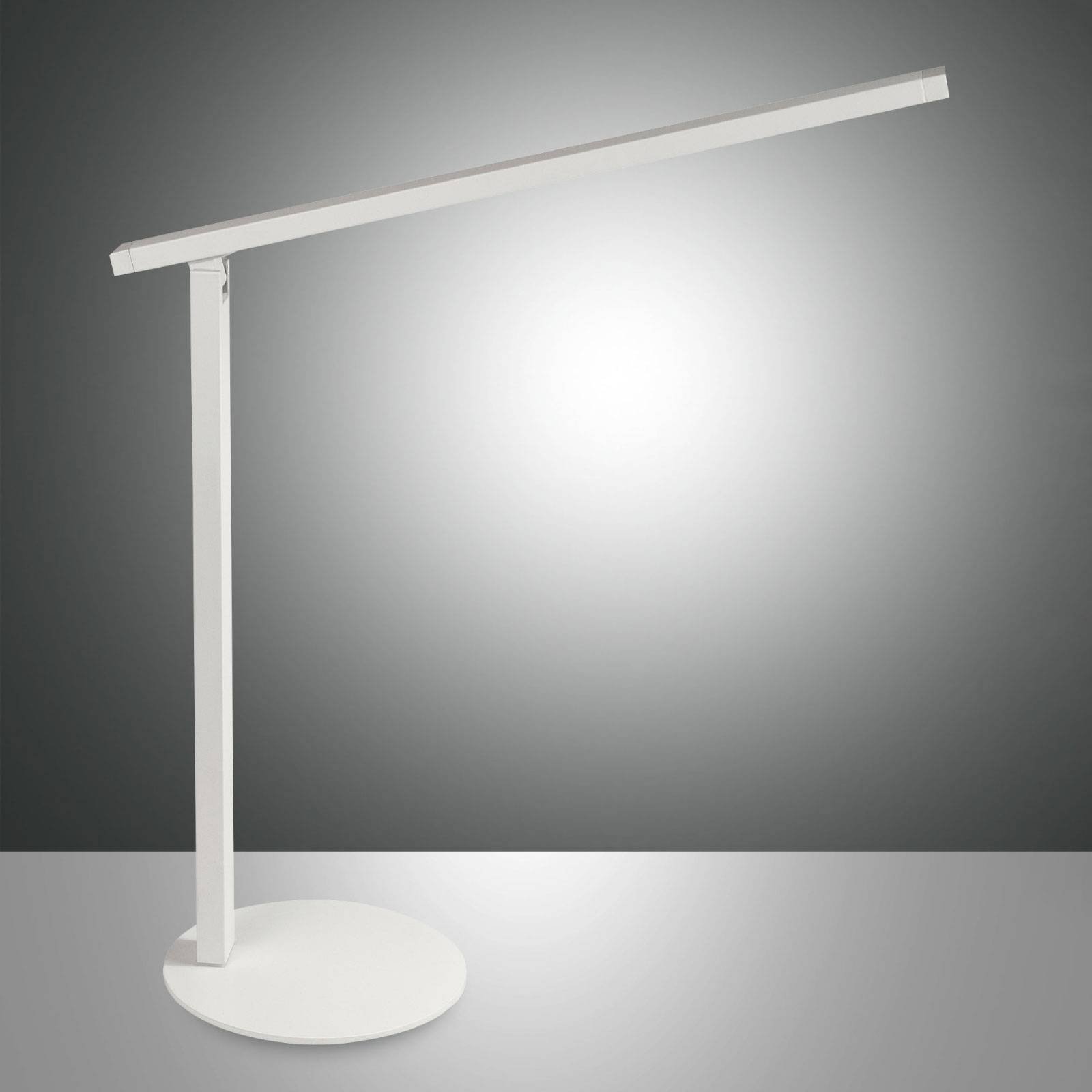 LED-skrivebordslampe Ideal med dimmer, hvit