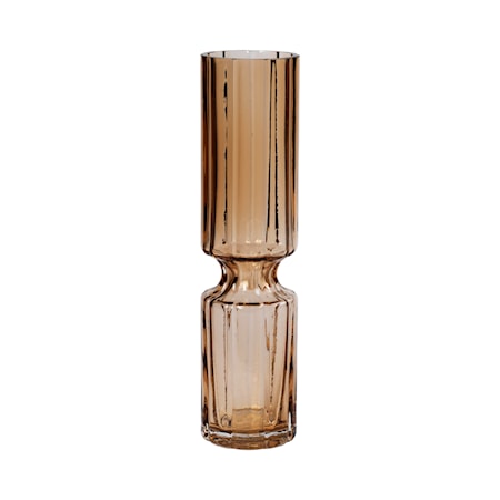 Hyacint Vase Munnblåst Glass Indian Tan