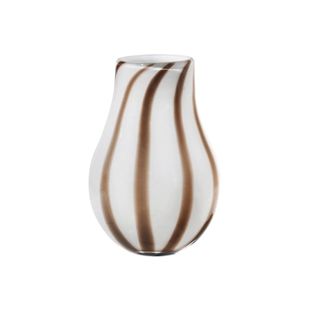 Ada Stripe Vase 22,5 cm Simply Taupe/Warm Grey
