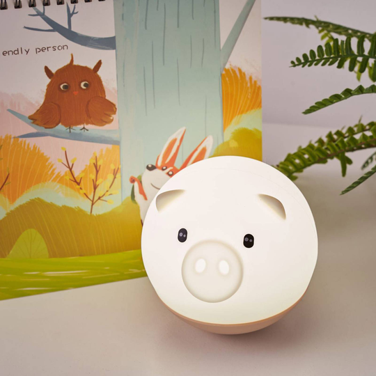 Pauleen Good Night Pig LED-nattlampe, dimbar