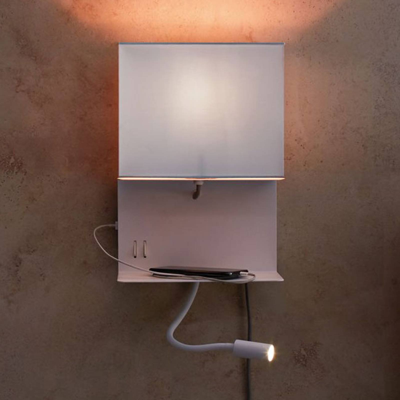 Paulmann Merani vegglampe med fleksibel arm, plugg