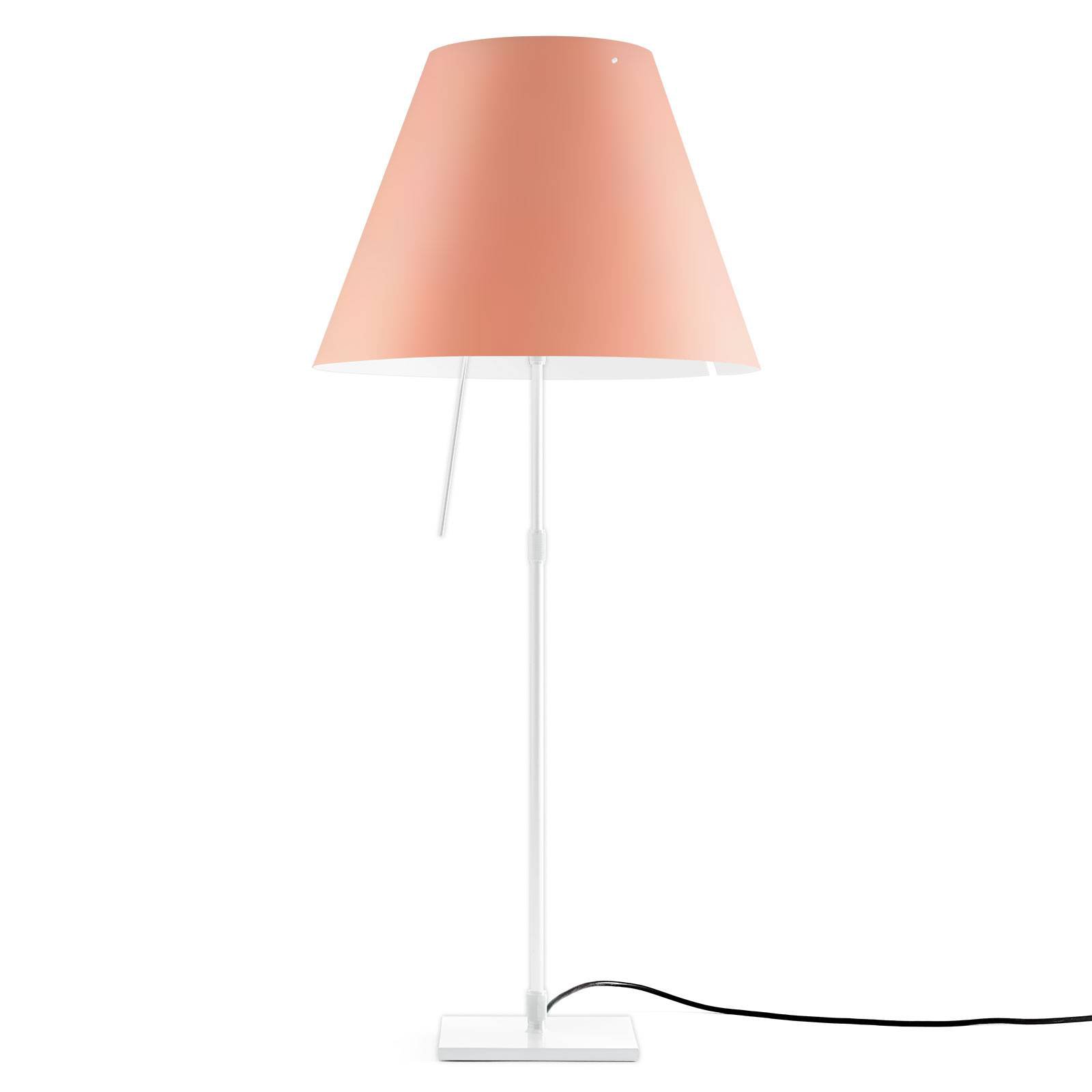 Luceplan Costanza bordlampe D13 hvit/rosa
