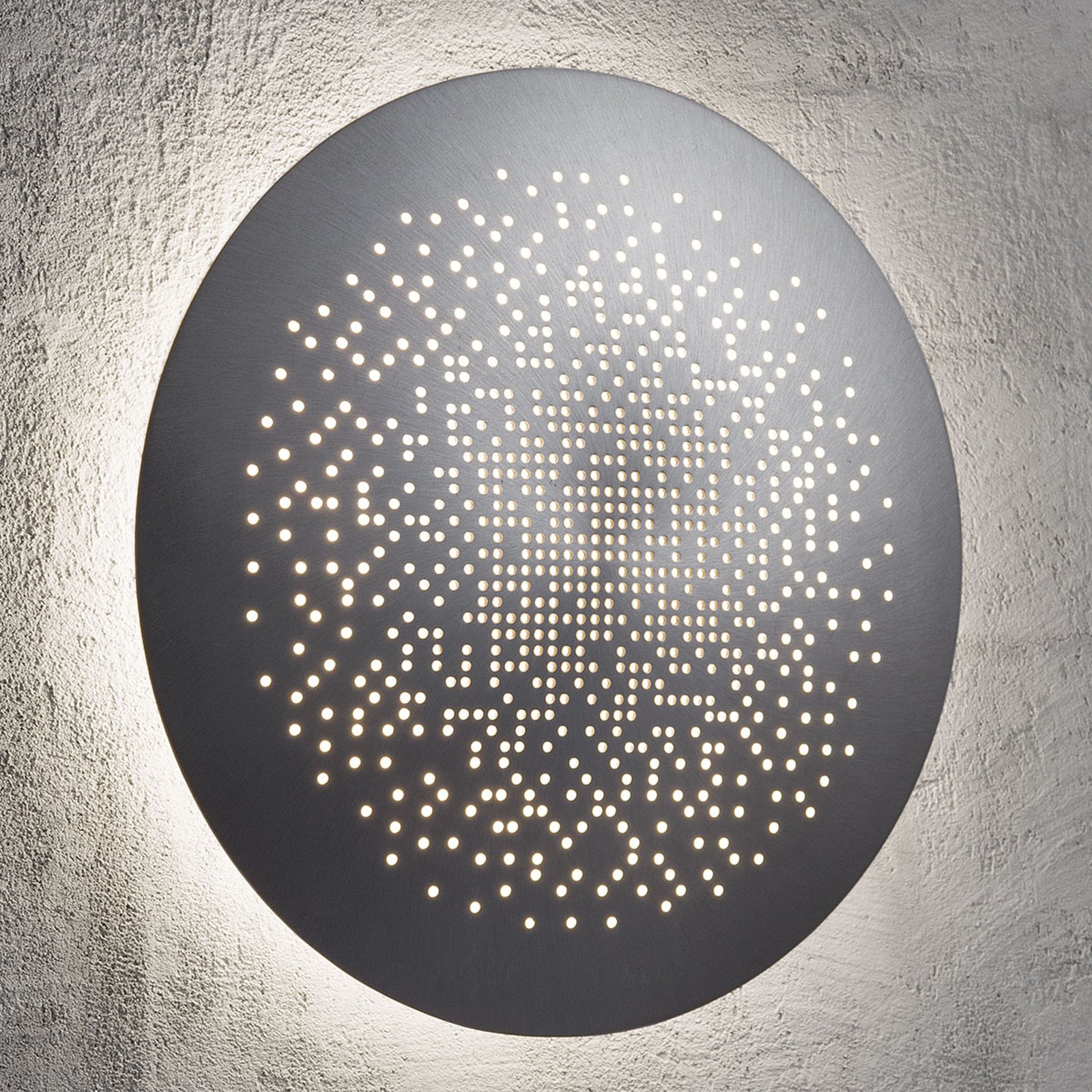 Hunt - sirkelformet LED-vegglampe