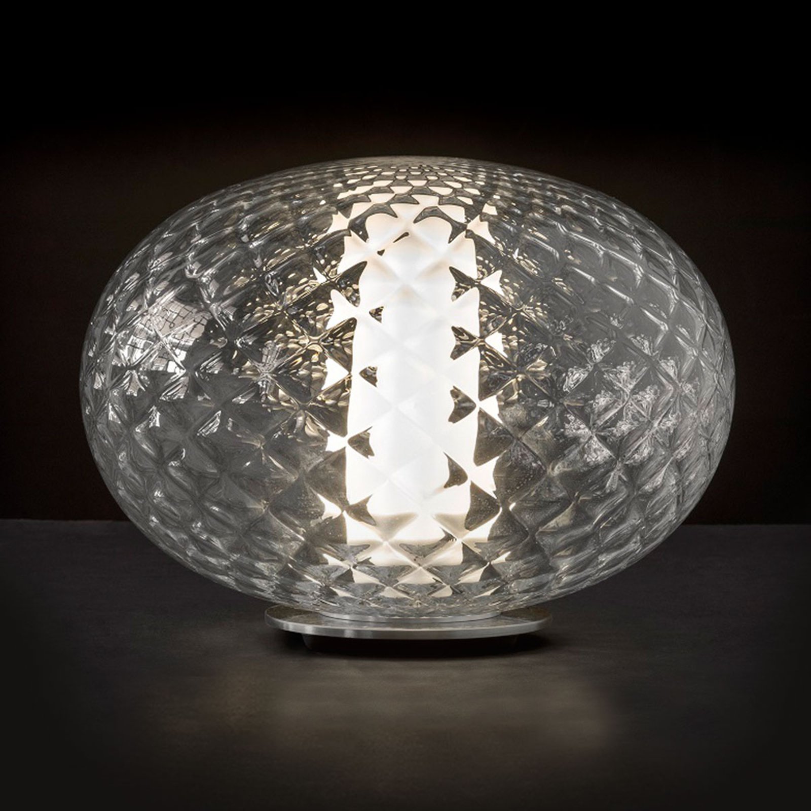 Oluce Recuerdo - LED-bordlampe av glass