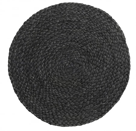 Bordbrikke Jute Ø 35 cm - Svart