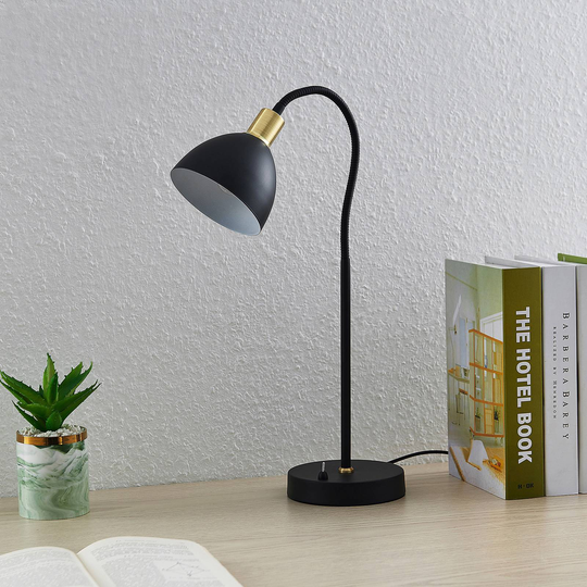 Lindby Genora bordlampe i svart
